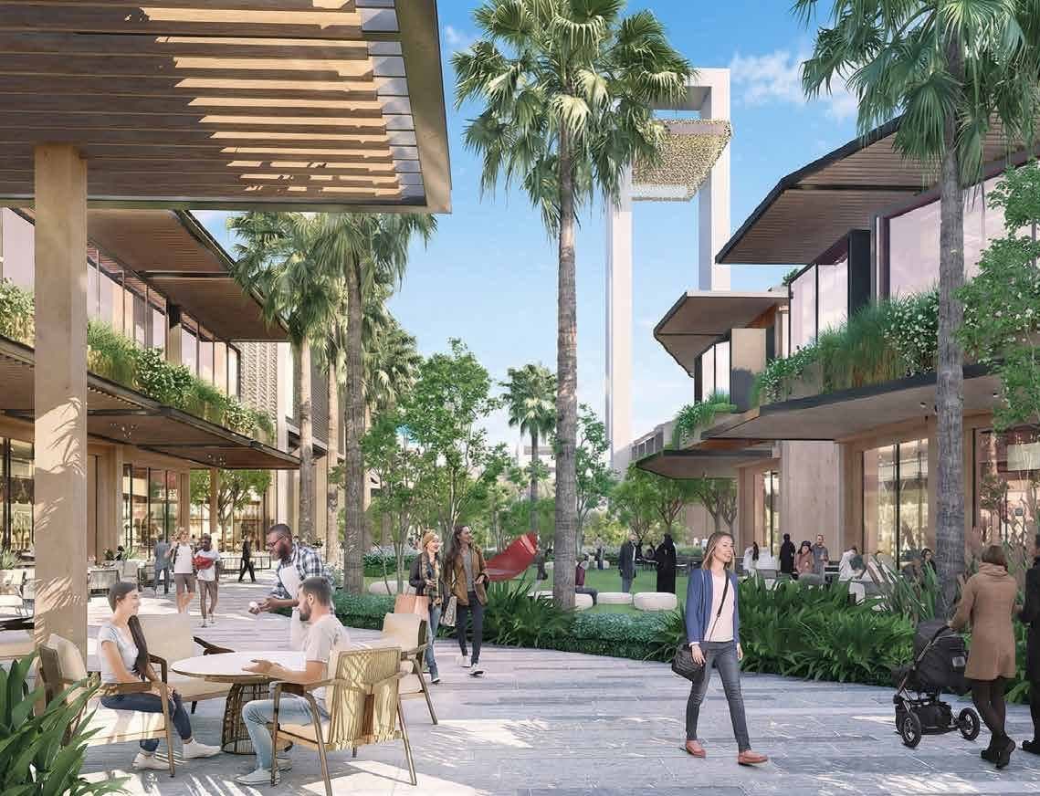 Landscaped promenade at Traveller Park